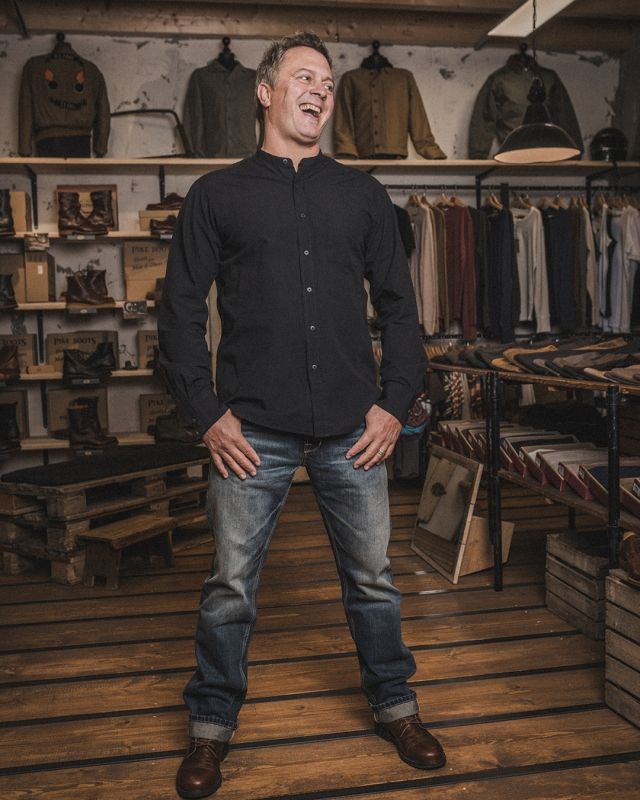 1923 Chambray Buccanoy Shirt Black