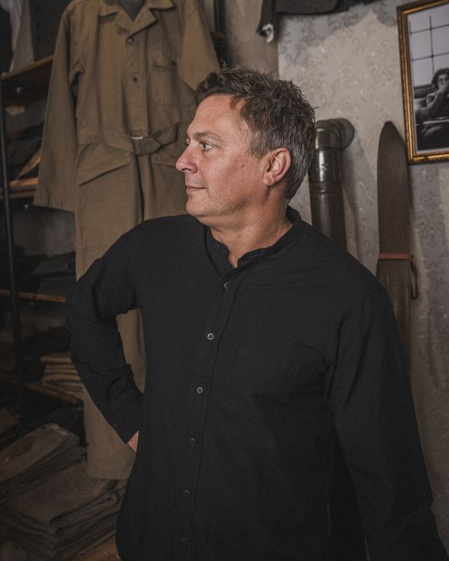 1923 Chambray Buccanoy Shirt Black