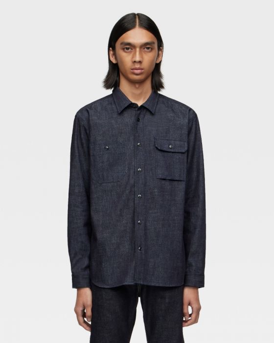 Triple Stitch L/S Denim Shirt 8oz