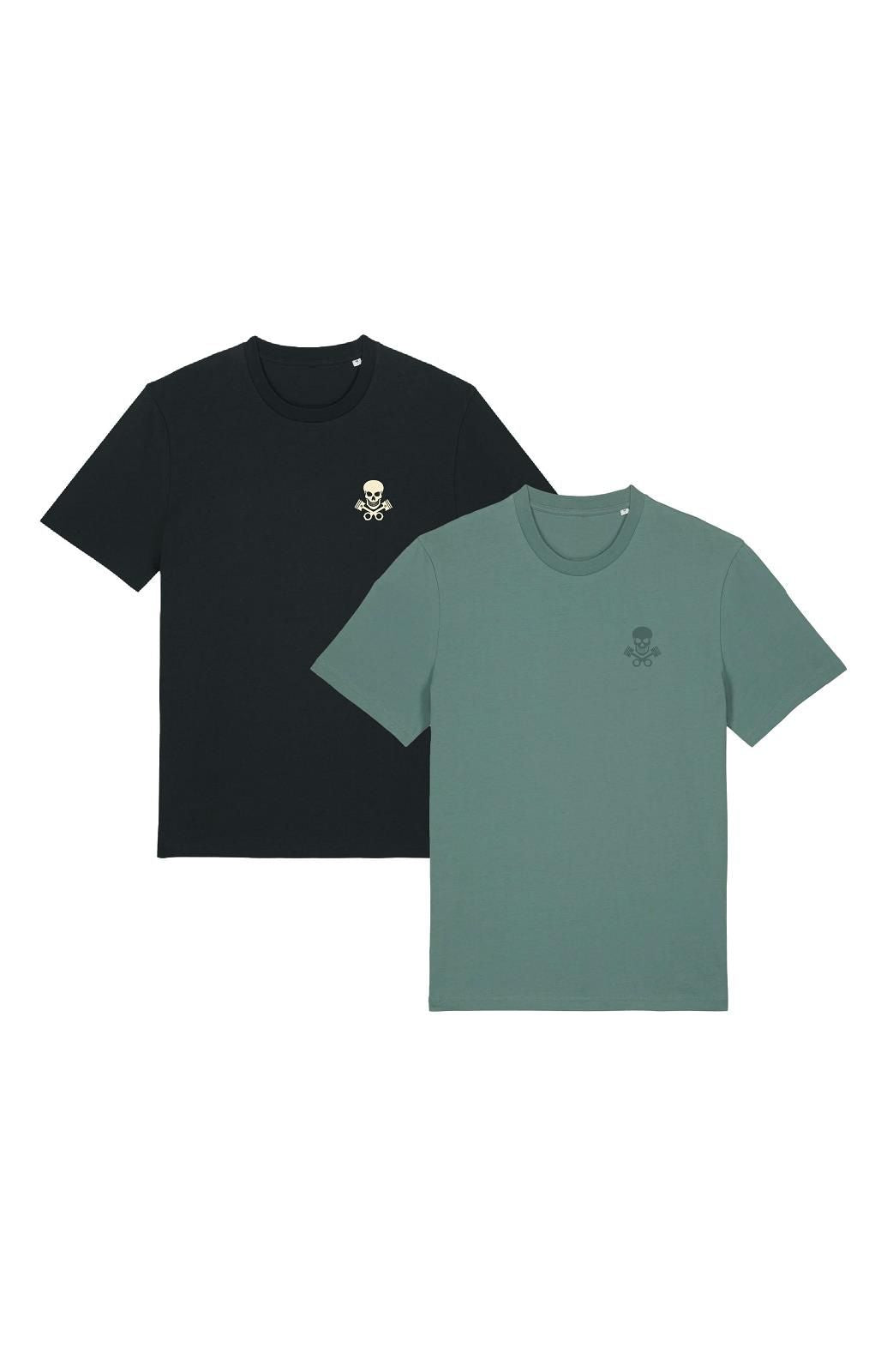 Skull Logo Round Neck T-Shirt