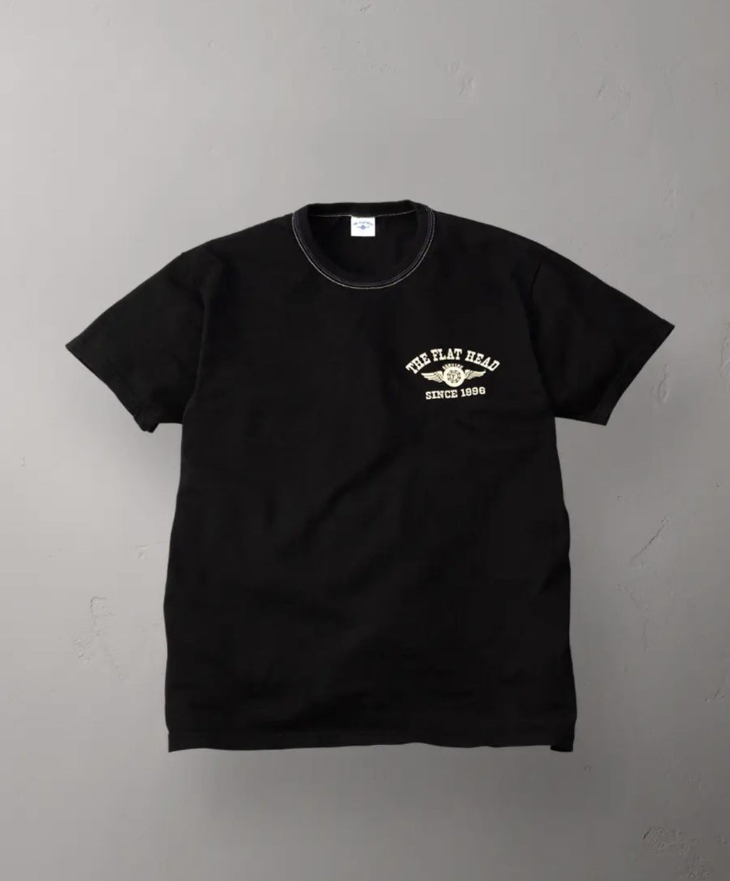 Loopwheeled Heavyweight Flying Weel T-Shirt Black
