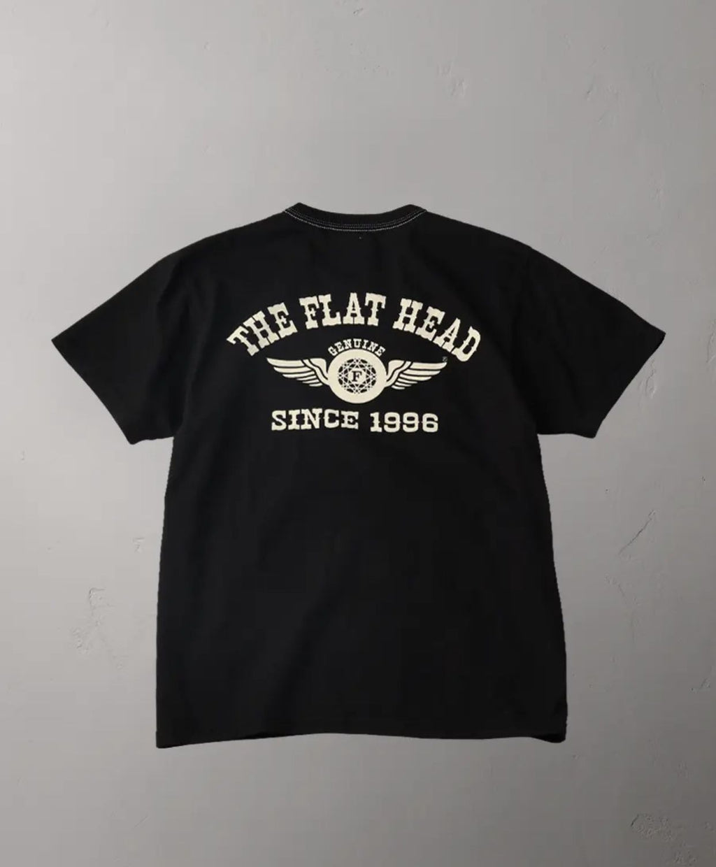 Loopwheeled Heavyweight Flying Weel T-Shirt Black