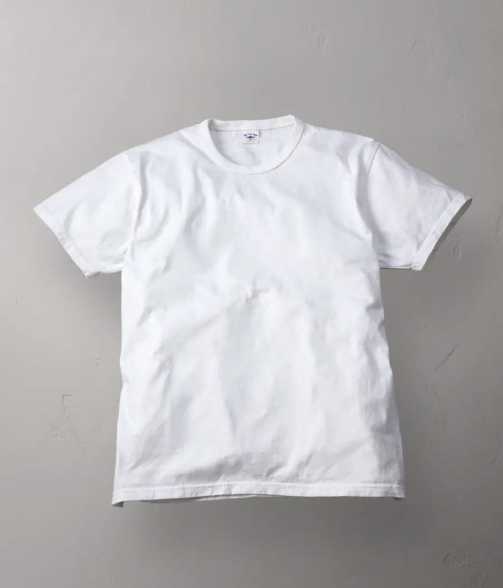 Loopwheeled Heavyweight Plain T-Shirt White