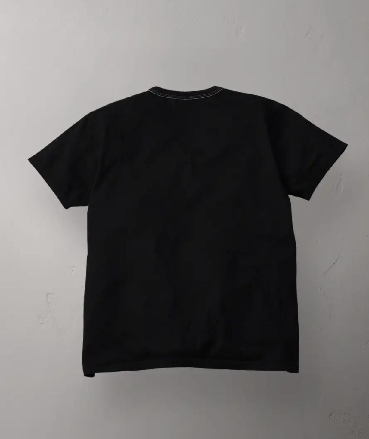 Loopwheelde Heavyweight Plain T-Shirt Black