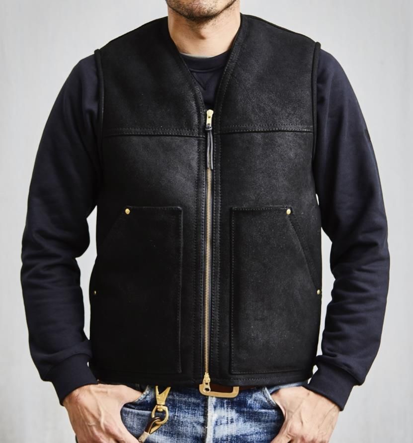 Sheepskin Vest Black