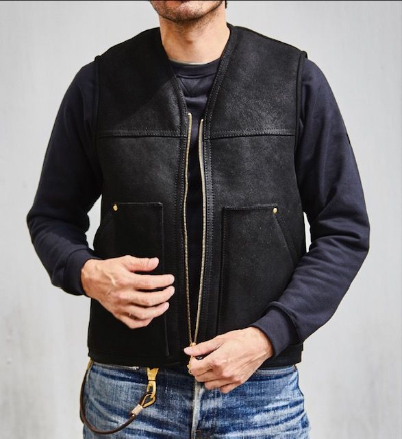 Sheepskin Vest Black