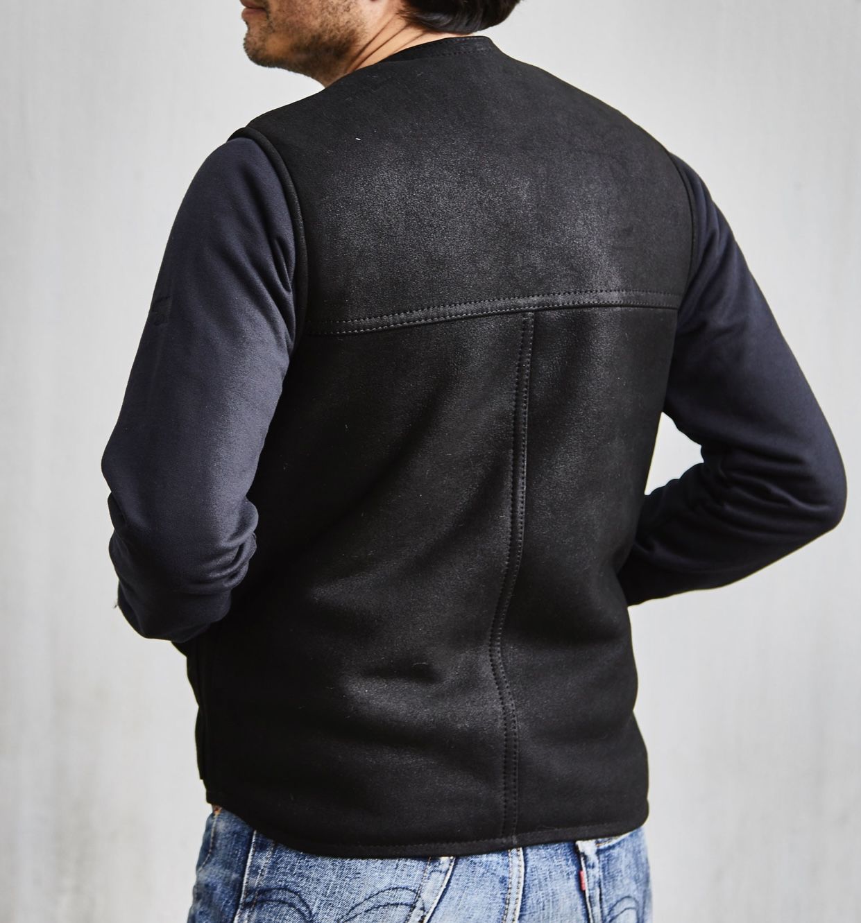 Sheepskin Vest Black