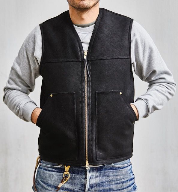 Sheepskin Vest Black