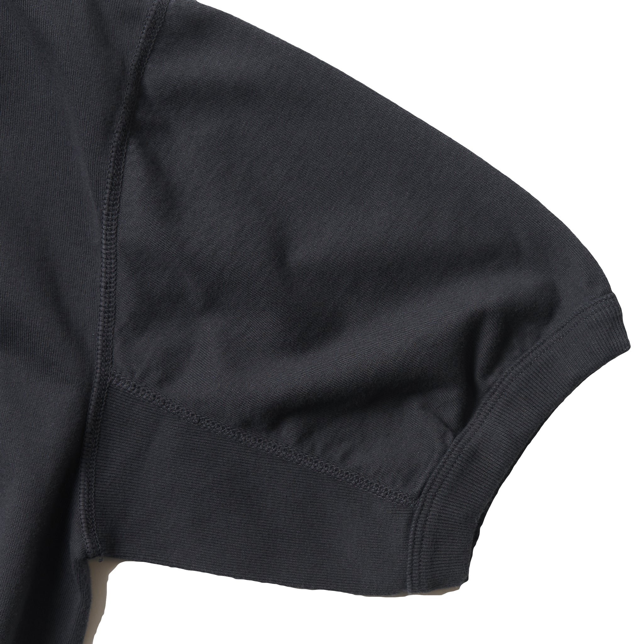 5222 Flat Seam Heavyweight  Loopwheeled T-Shirt Ink Black 8.4oz