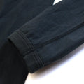 5222 Flat Seam Loopwheeled Heavyweight T-Shirt Ink Black 8.4oz Longsleeve
