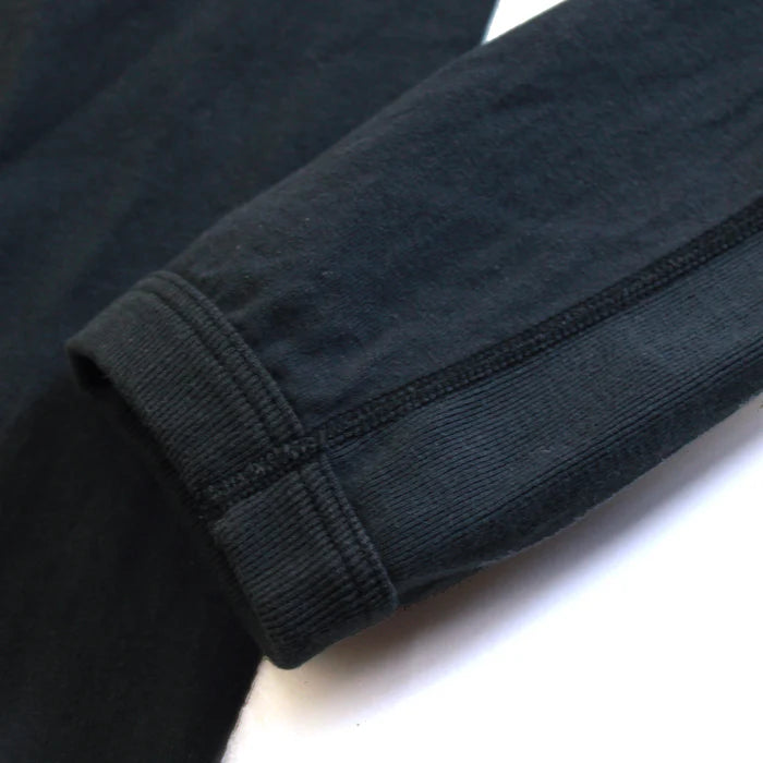 5222 Flat Seam Loopwheeled Heavyweight T-Shirt Ink Black 8.4oz Longsleeve