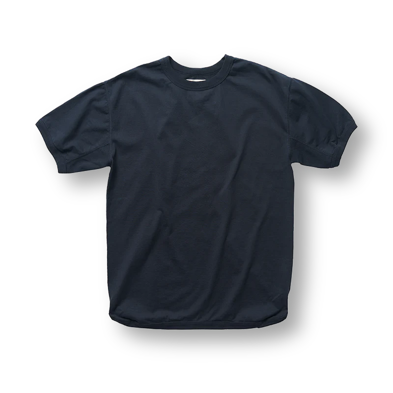 5222 Flat Seam Heavyweight  Loopwheeled T-Shirt Ink Black 8.4oz