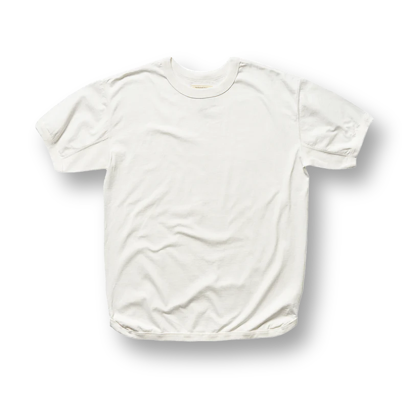5222 Flat Seam Loopwheeled Heavyweight T-Shirt White 8.4oz