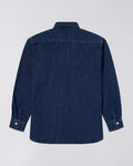 Edwin Work Shirt Blue Dark Used, view 3