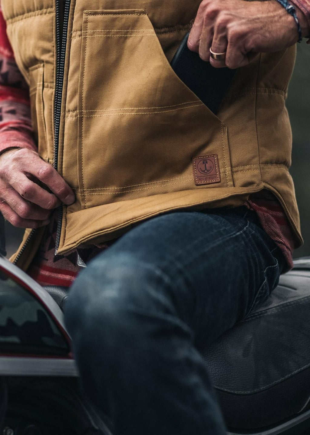 Work Vest Cognac