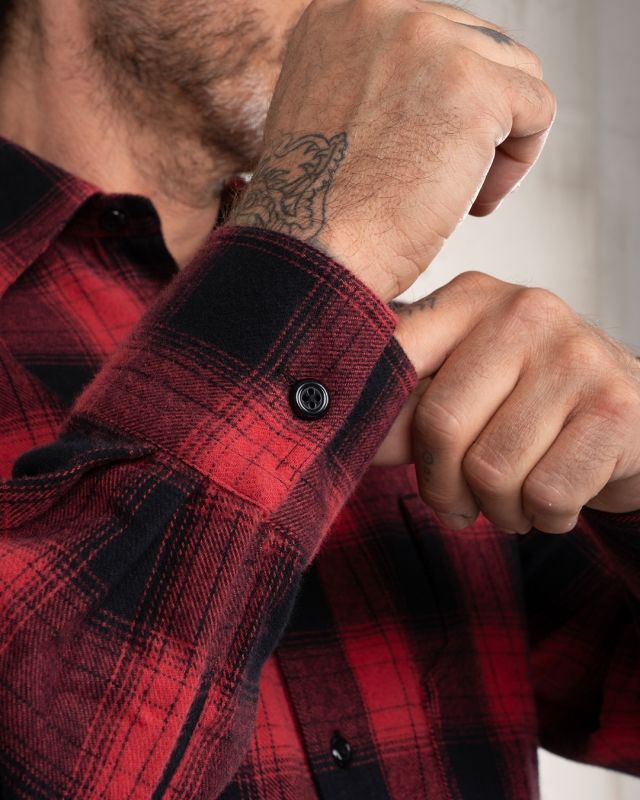 1937 Roamer Checkered Shirt Red