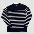 Armor Lux Fisherman Merino Wool Jumper Navy/White, view 2