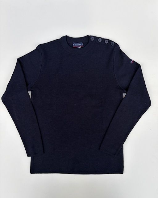 Fisherman Merino Jumper Navy