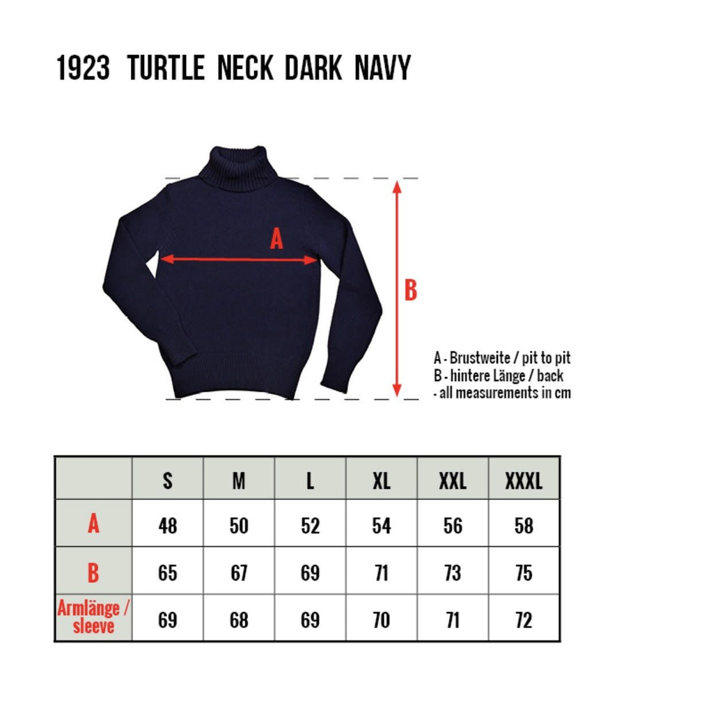 1923 Turtle Neck Knitwear Navy