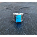 925 Silver Turquoise Ring "Lasso"