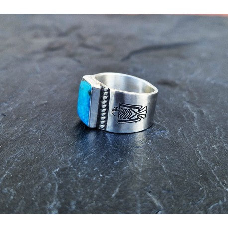 925 Silver Turquoise Ring "Lasso"