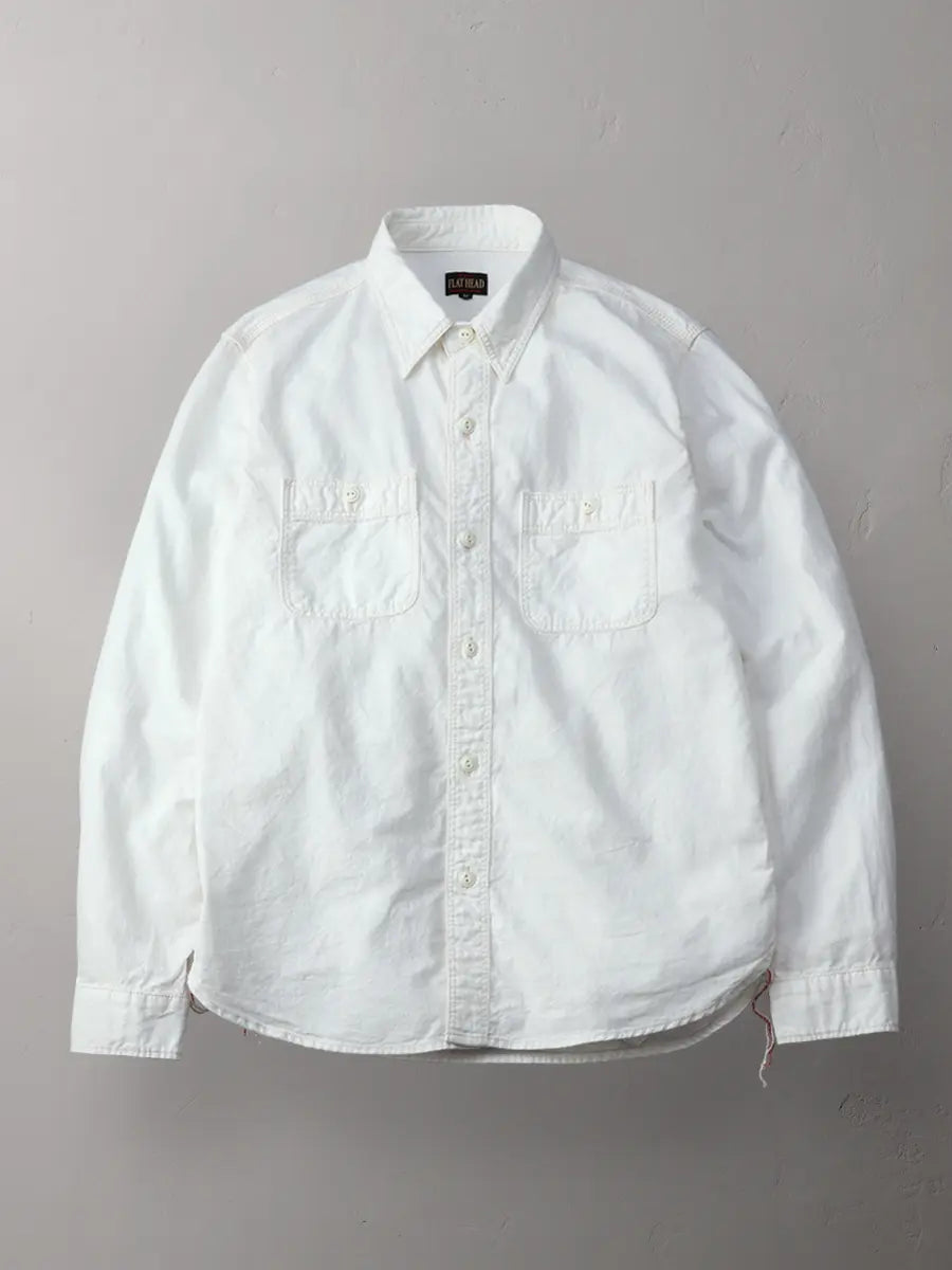 Chambray Work Shirt White