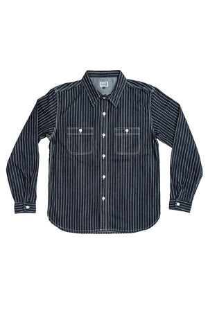 10oz Indigo Wabash Slub Denim Work Shirt