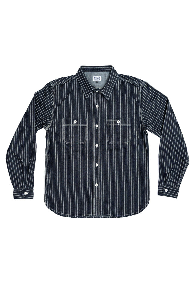 10oz Indigo Wabash Slub Denim Work Shirt