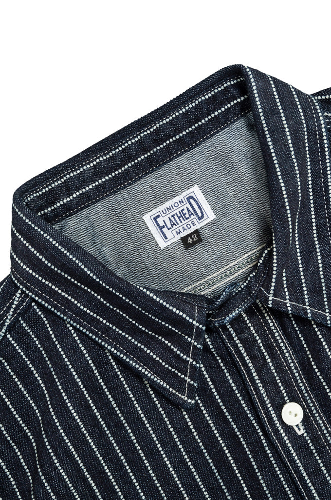 10oz Indigo Wabash Slub Denim Work Shirt