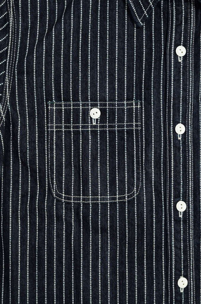 10oz Indigo Wabash Slub Denim Work Shirt