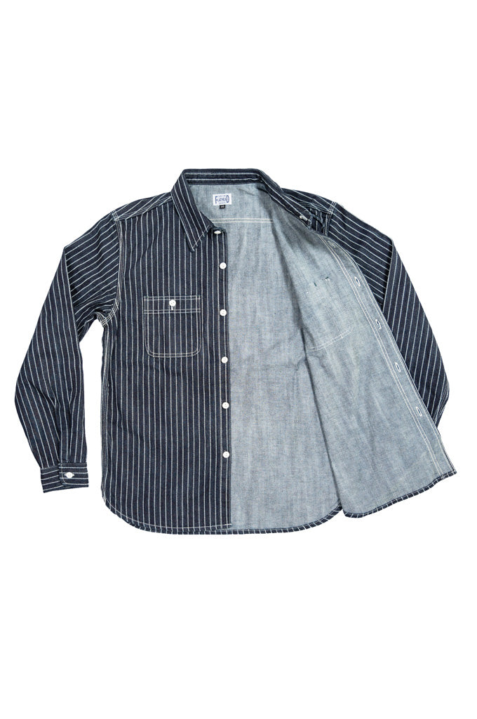 10oz Indigo Wabash Slub Denim Work Shirt