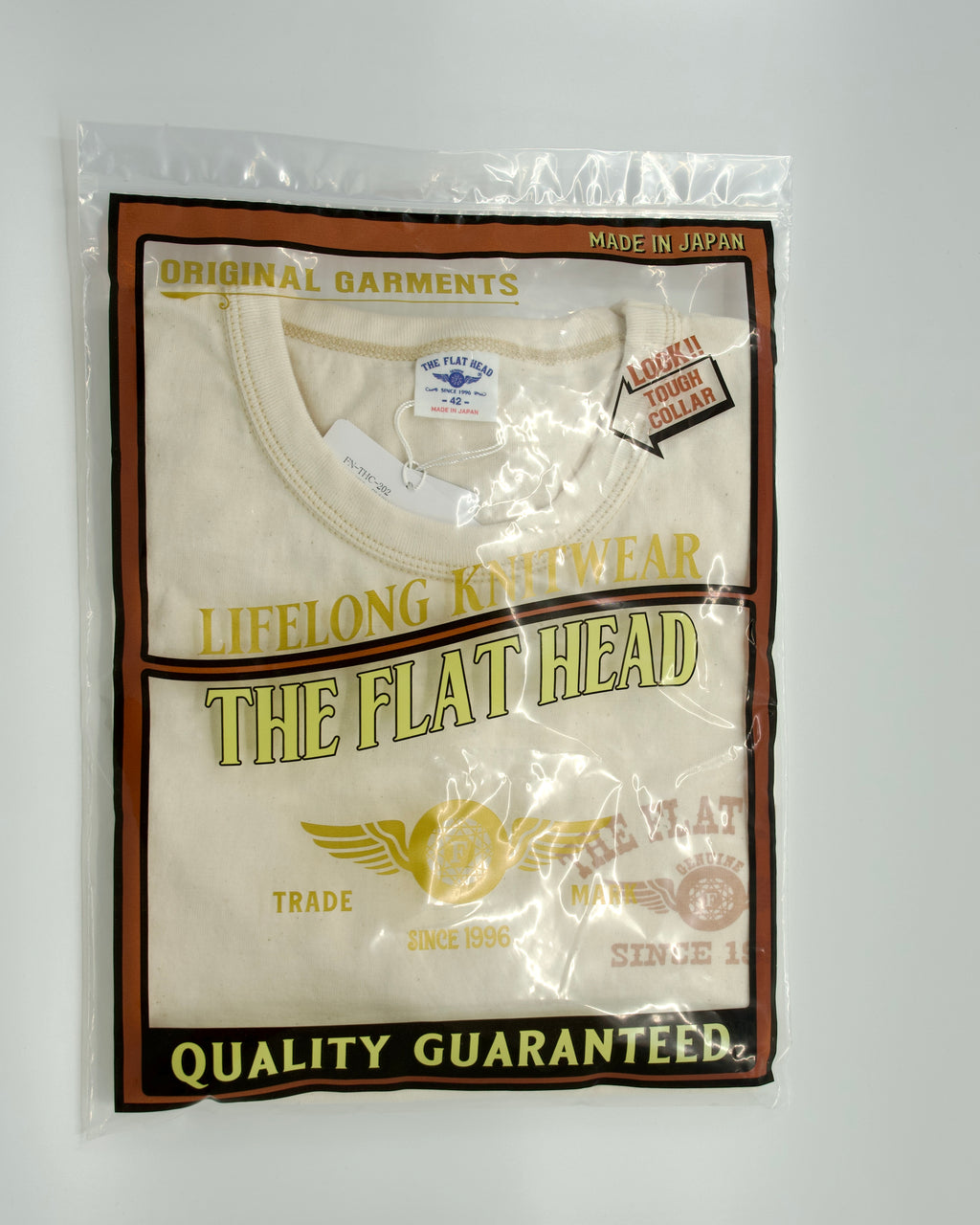 Loopwheeled Heavyweight Flying Weel T-Shirt Off White