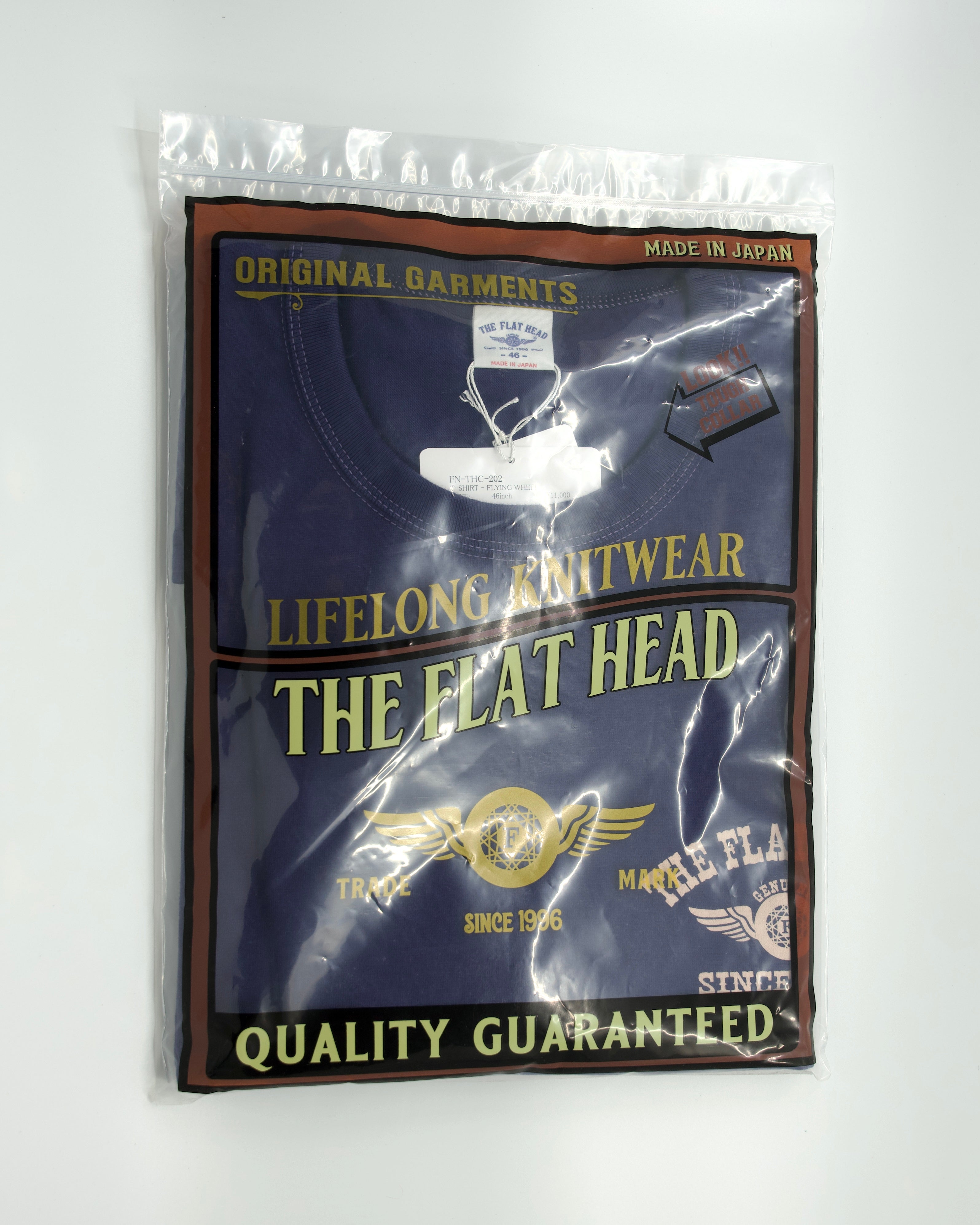 Loopwheeled Heavyweight Flying Weel T-Shirt Navy