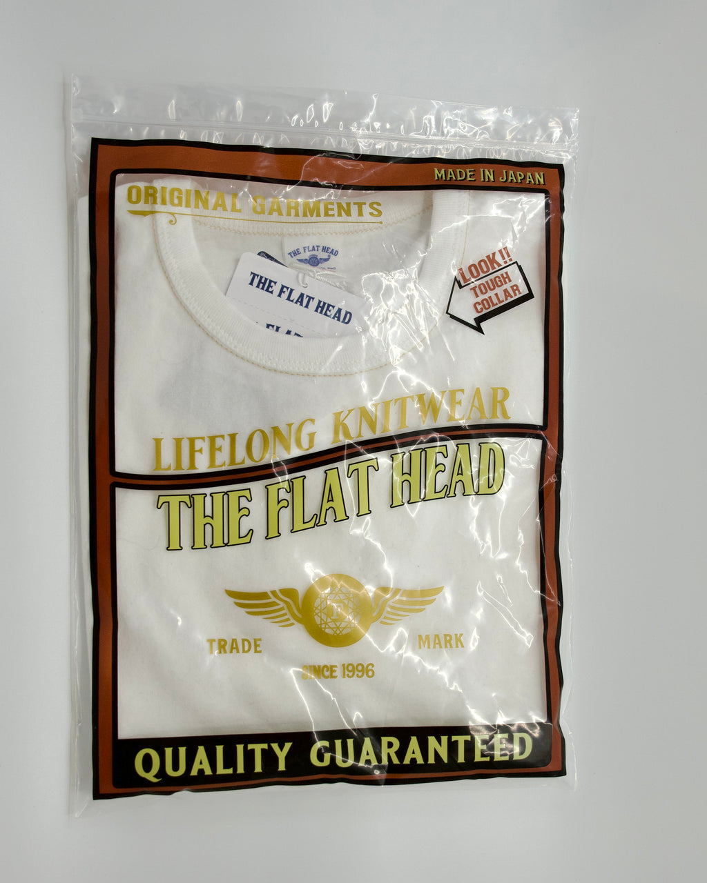 Loopwheeled Heavyweight Flying Weel Long Sleeve White