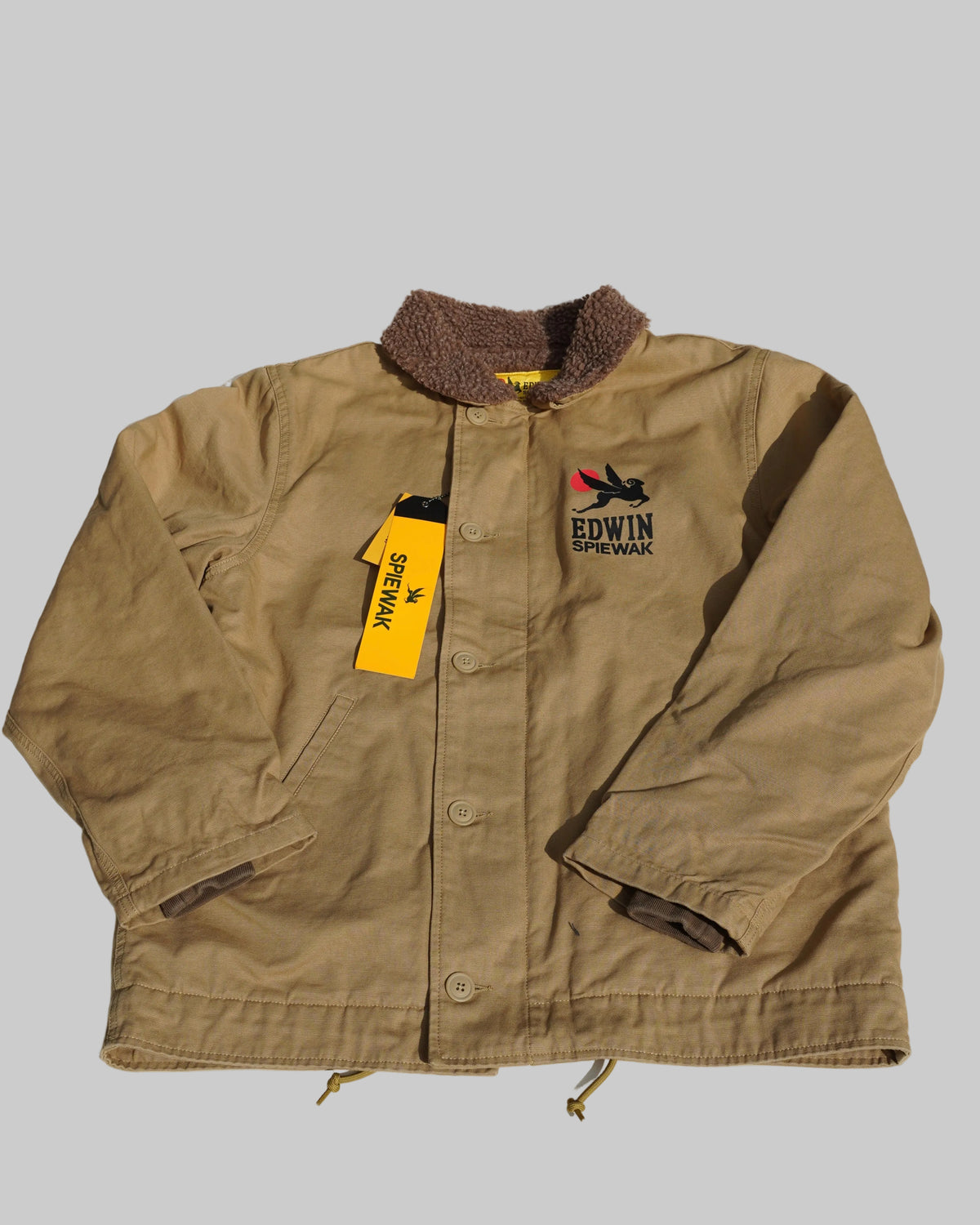 Deck Jacket Khaki Stone Washed