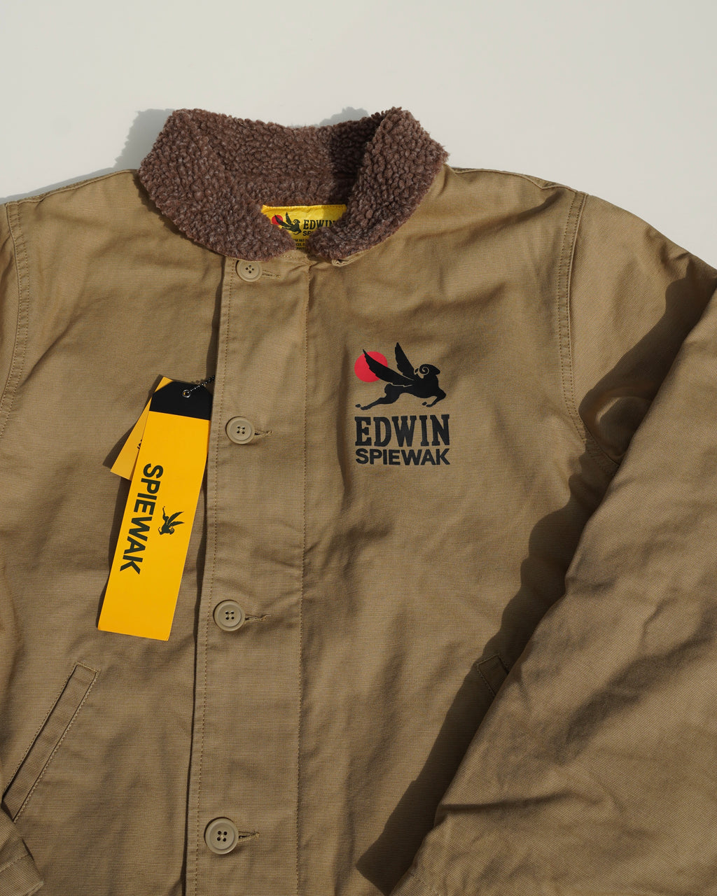 Deck Jacket Khaki Stone Washed