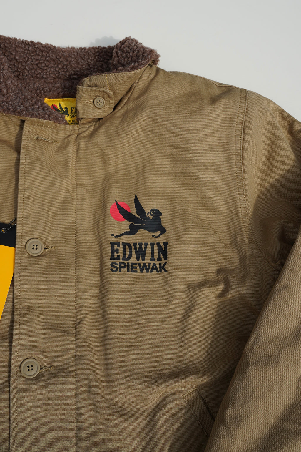 Deck Jacket Khaki Stone Washed