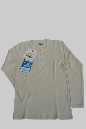 Lahmann Long Sleeve Henley Shirt Off White