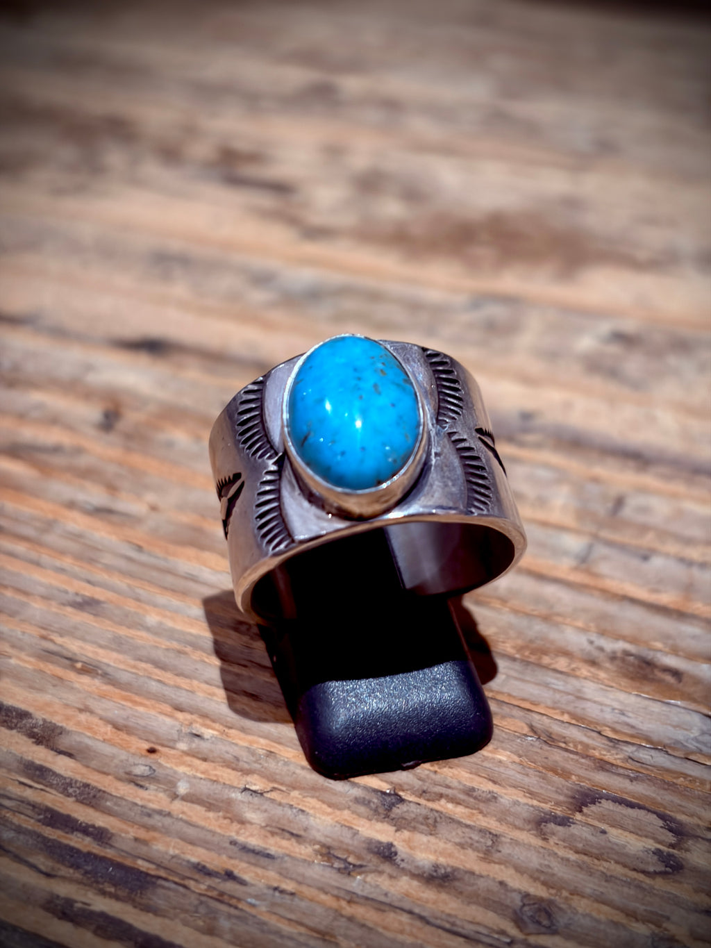 925 Silver Turquoise Sun Rays Ring