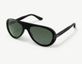 Moto Aviators Sunglasses Black-Green