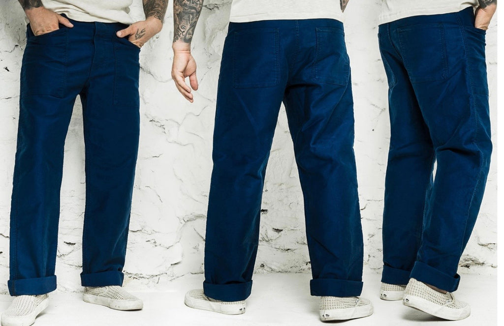 Le Pantalon Penitencier Moleskine Blue
