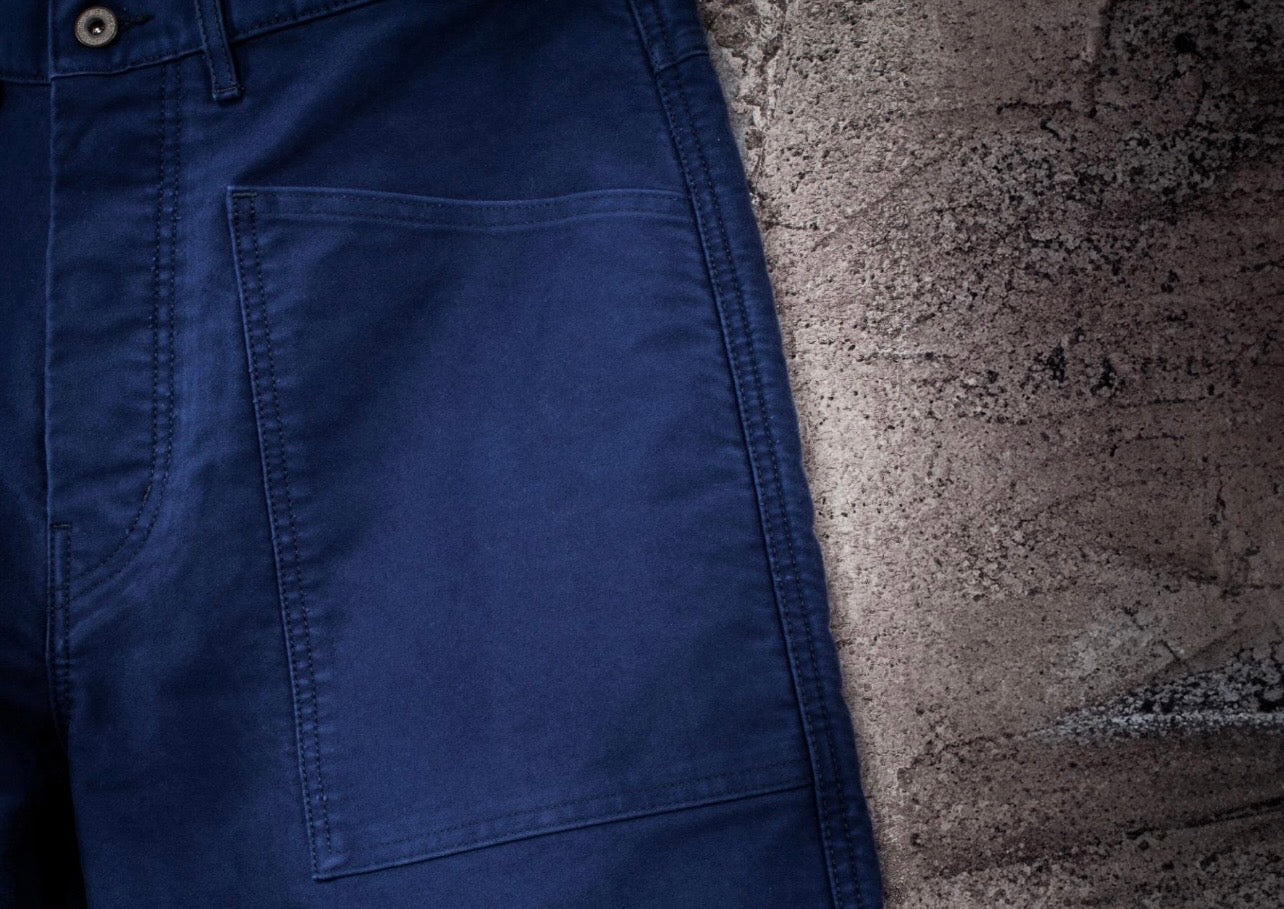 Le Pantalon Penitencier Moleskine Blue
