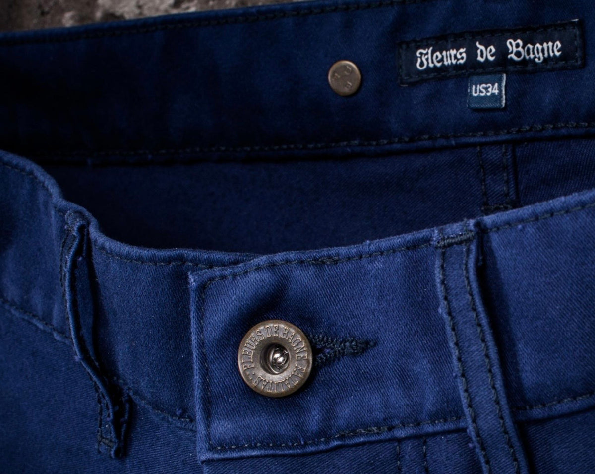 Le Pantalon Penitencier Moleskine Blue