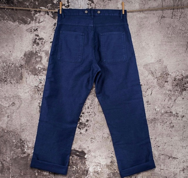 Le Pantalon Penitencier Moleskine Blue