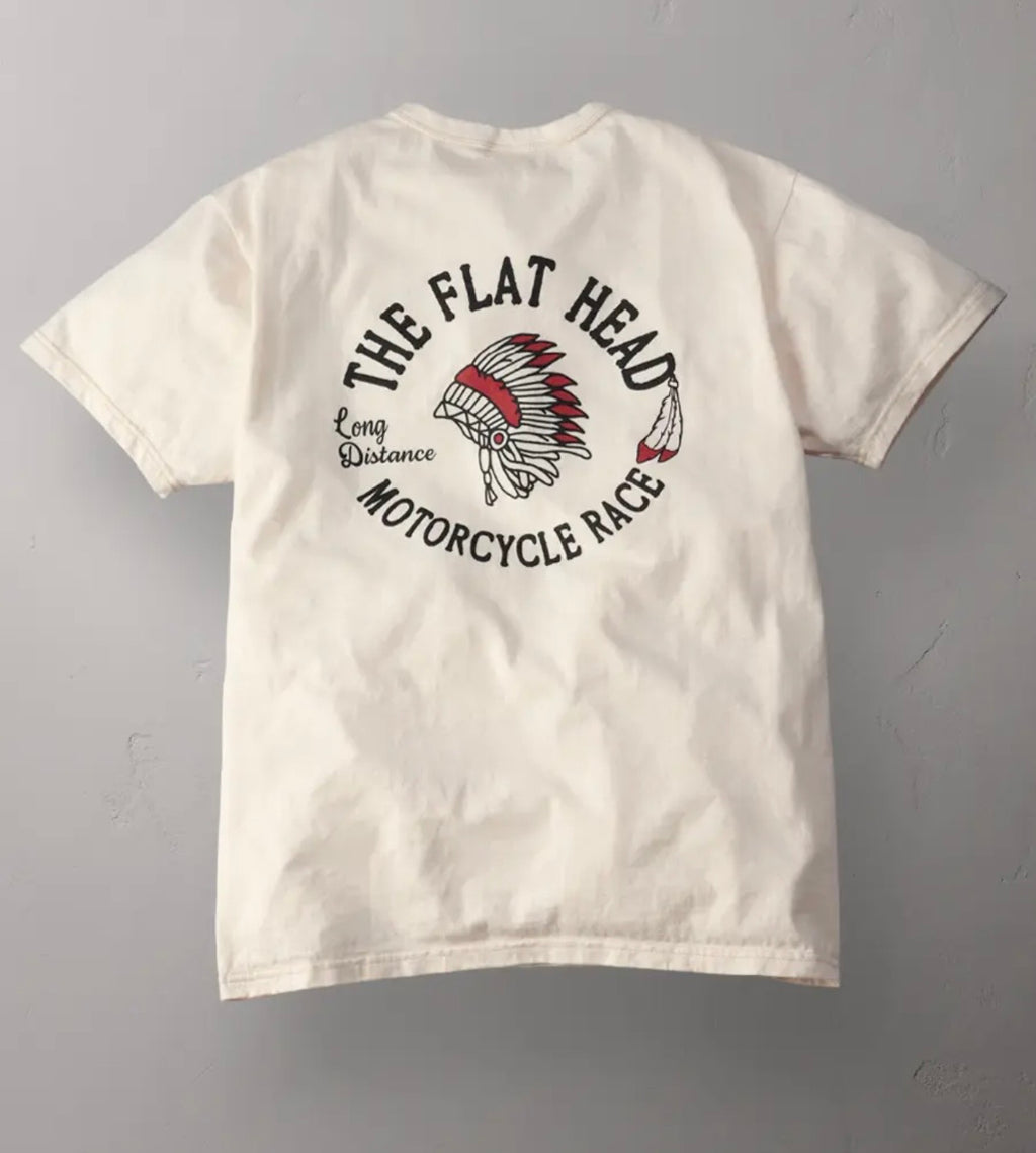 Loopwheeled Heavyweight 9,7oz Motorcycle Race Off White
