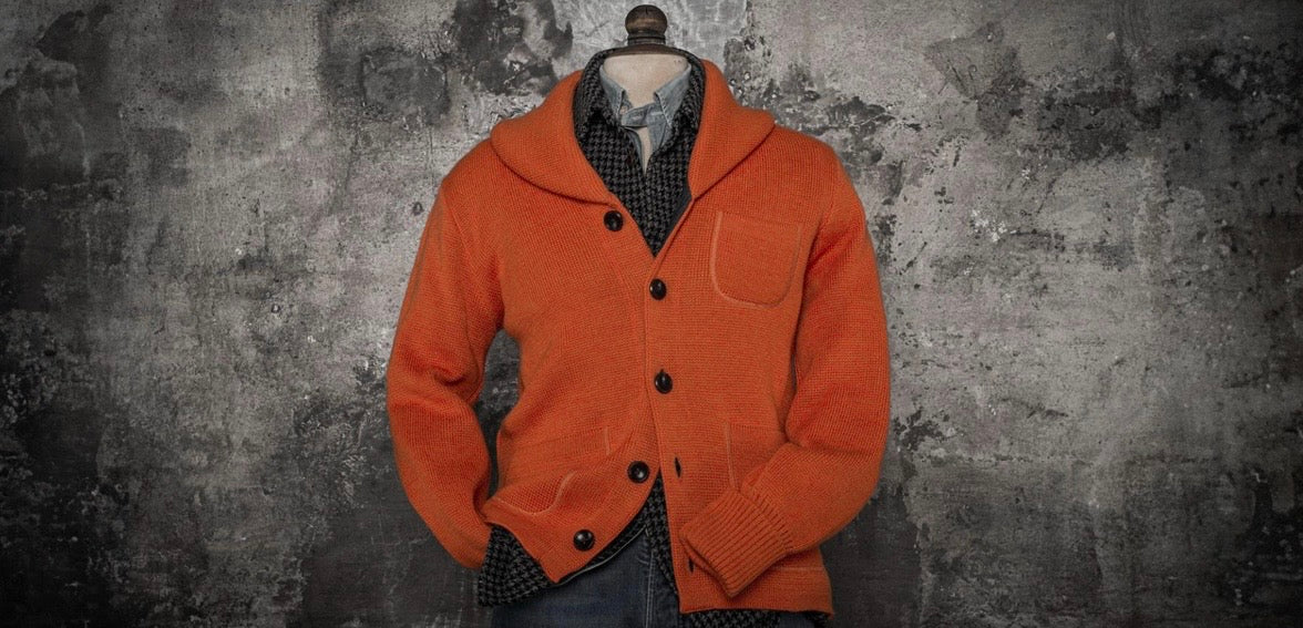 Le Cardigan L'Enfant Du Malheur Orange