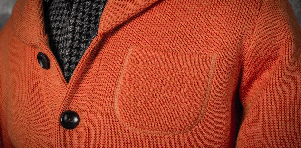 Le Cardigan L'Enfant Du Malheur Orange