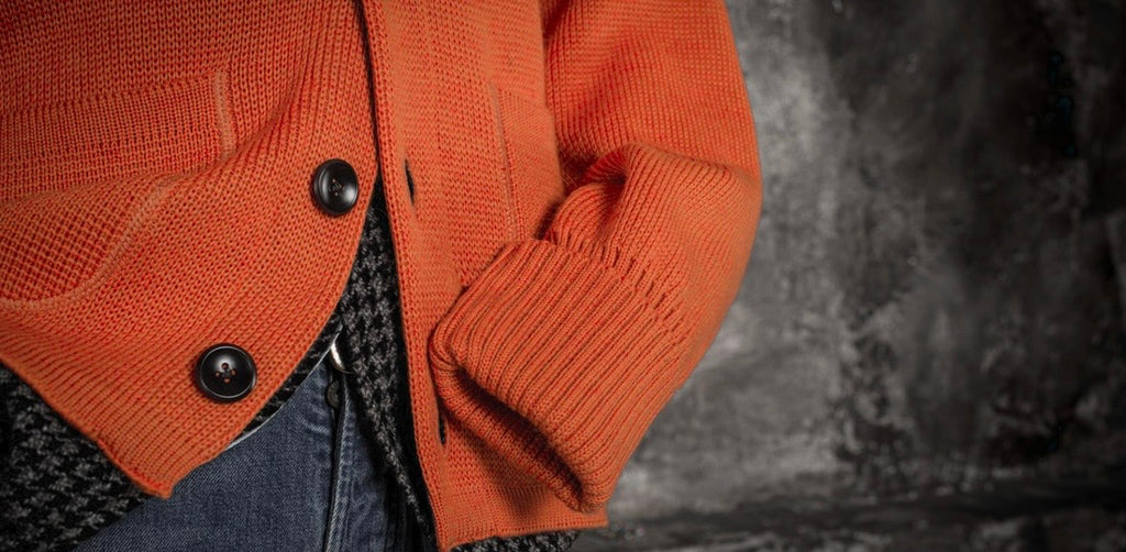 Le Cardigan L'Enfant Du Malheur Orange