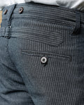 1942 Hunting Pant Grey Striped Linen