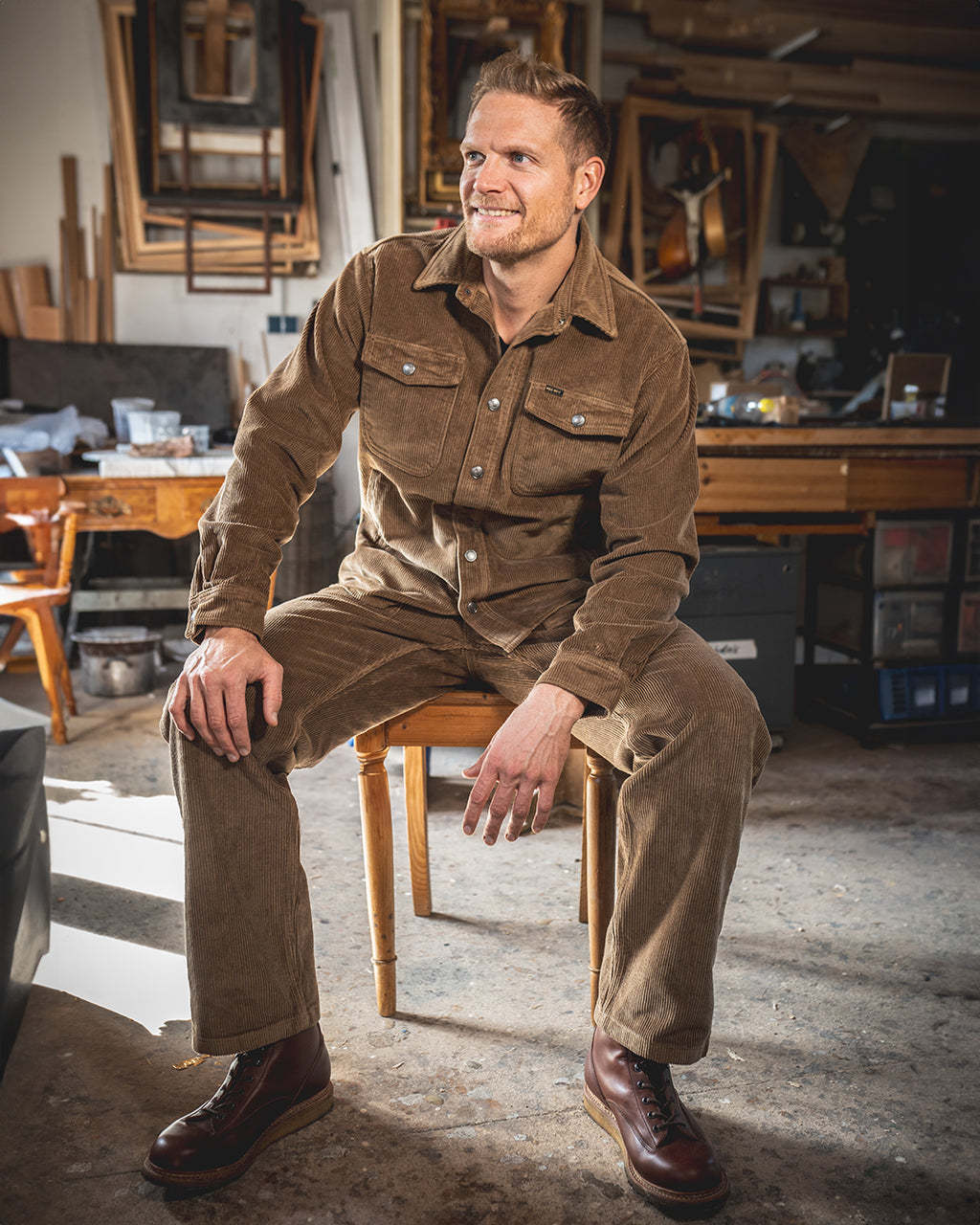 1967 Utility Trousers Light Brass Cord